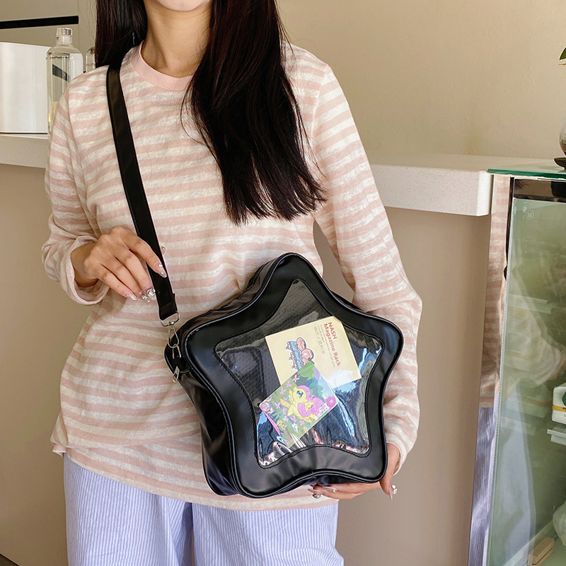 This year's popular color bags, 2025 new star bags, Japanese-style sweet single-shoulder bags, crossbody bags, women's bags, cross-border Specification drawing
