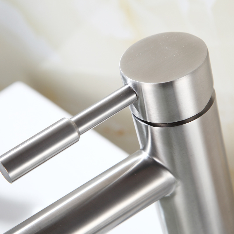 Stainless steel faucet, washbasin, cold and hot water faucet, household bathroom, toilet basin faucet, washbasin faucet Application Scenario
