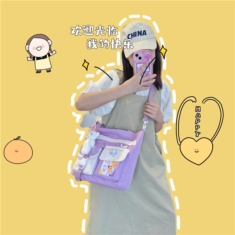 Cute schoolbag for girls, high school students, junior high school students, primary school students, grades three to six, large-capacity backpack, versatile backpack full figure