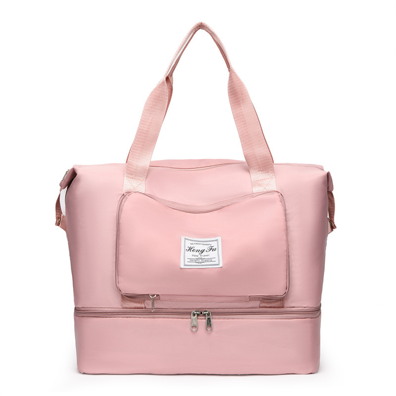 Travel fitness bag, women's short-distance luggage bag, large-capacity hand-held travel bag, lightweight waterproof folding bag, storage bag Item Picture
