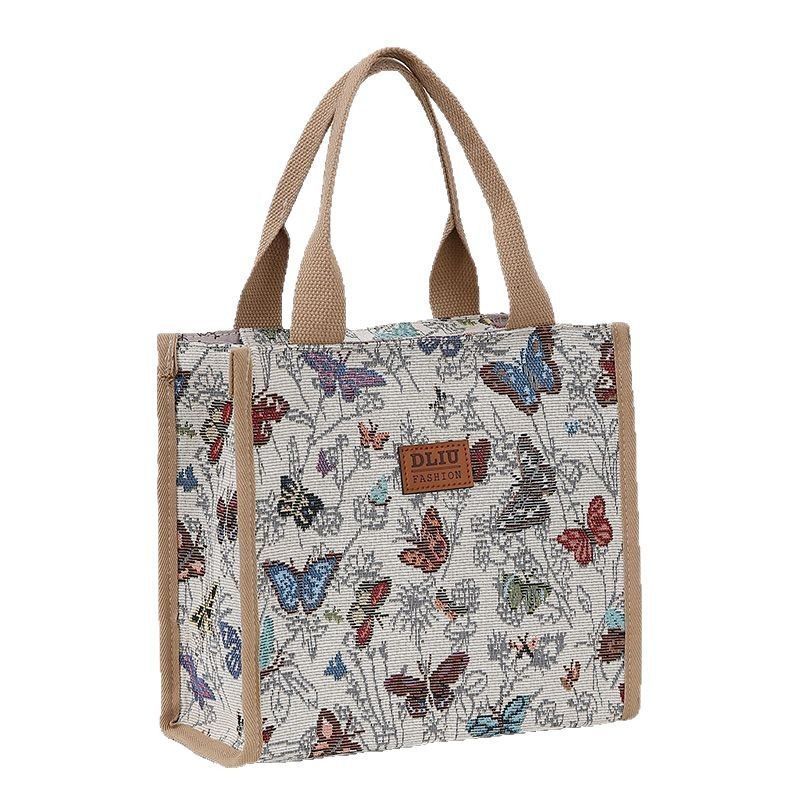 New commuter bag for women, 2024 new country-style sail fabric bag, ins large-capacity single-shoulder tote bag for class Item Picture