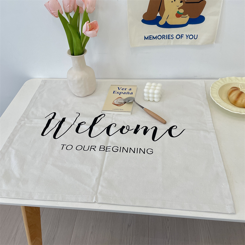 bj250302 InS-style simple plate, home ceramic tableware, placemat, restaurant dessert, Western plate, heat-resistant placemat details Picture