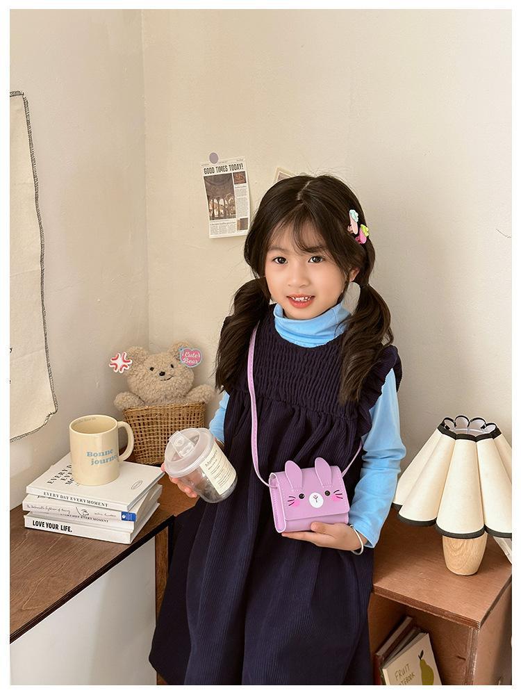 2024 New cute cartoon mini children's crossbody coin purse for kindergartens, Korean version of Korean girls' single-shoulder girls' bag undefined