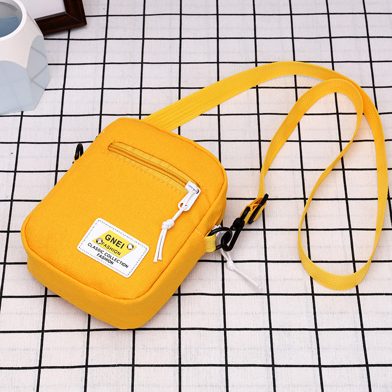 Forest-style mobile phone bag, Korean-style small crossbody bag, mini crossbody bag, disco bag, coin purse, student single-shoulder canvas bag details Picture