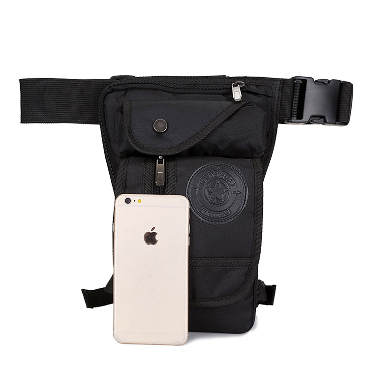 New multi-functional and fashionable nylon leg bag for mountain climbing, outdoor travel and sports, convenient waist and leg bag Specification drawing