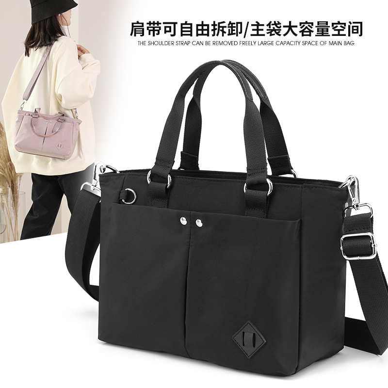 The 2025 new fashionable and trendy single-shoulder bag, multi-layer large-capacity crossbody bag, commuting water-resistant Korean version backpack full figure
