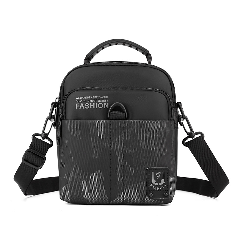 Men's 2024 new Oxford fabric single-shoulder crossbody bag Casual men's bag Spring/Summer business crossbody bag Men's bag Item Picture