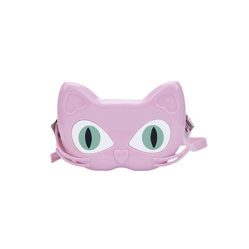 Cross-border women's bag, funny cat bag, 2025 new style, fashionable and versatile shoulder bag, retro ins hip-hop crossbody bag Item Picture