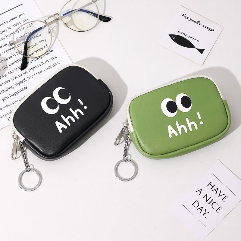 New cartoonish and cute coin purse pu mini coin bag with a niche design inspu storage bag for women details Picture