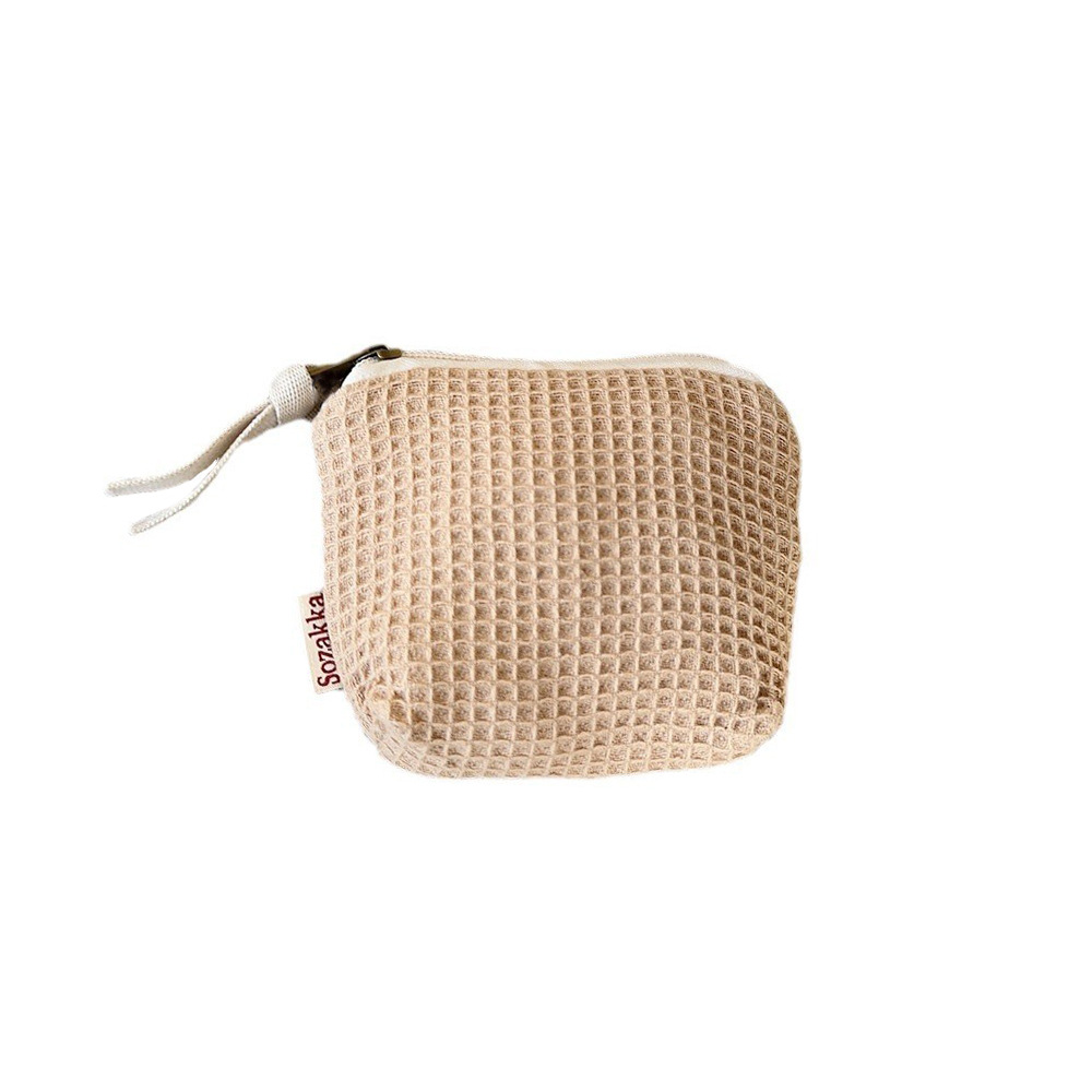 310173 Wafers Checkered Small Item Storage Bag, Portable small Bag, Lipstick Cushion Key, Lipstick Makeup Bag Item Picture