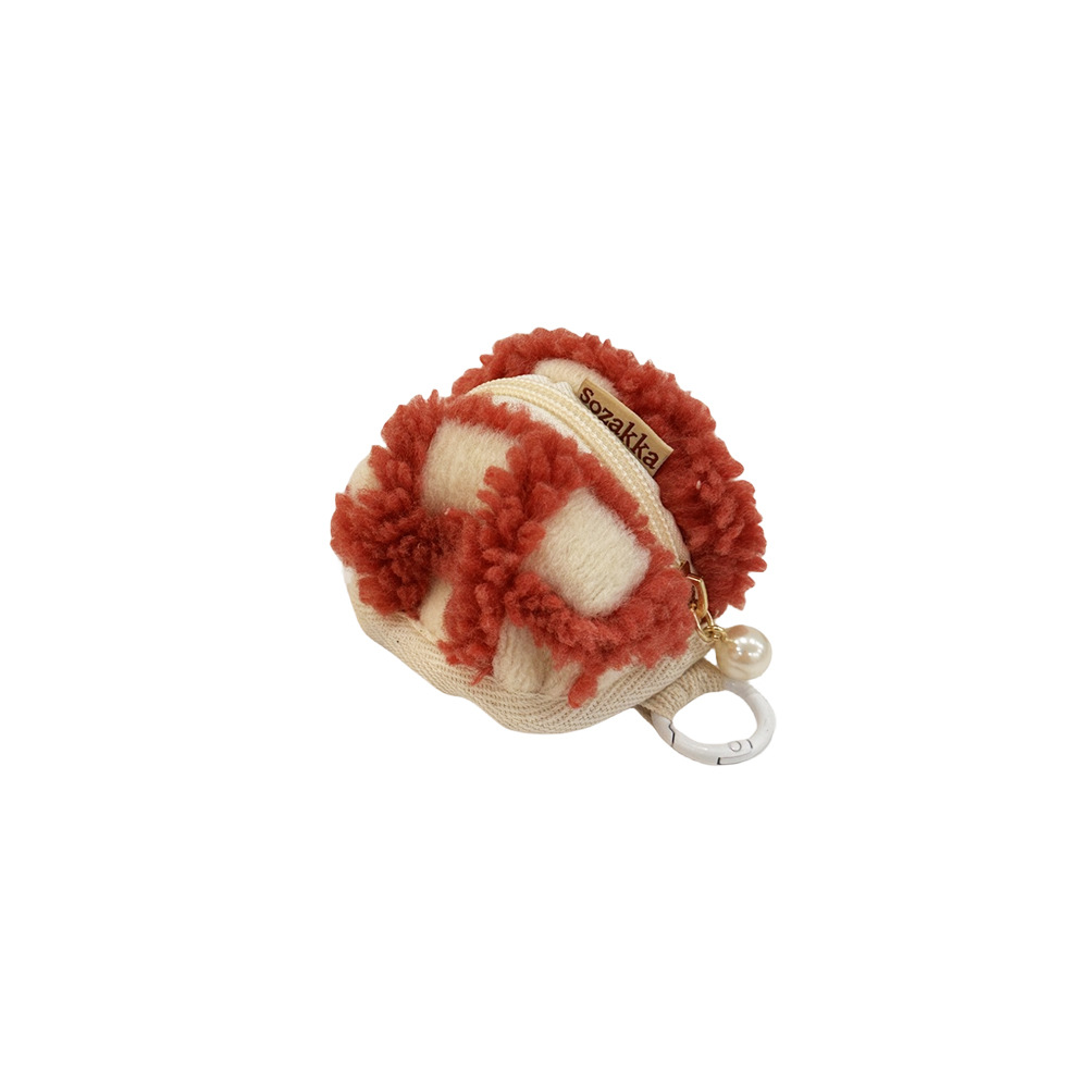 3991 colorful Waffle fleece cute small bag 3D earphone case soft shell Airpods portable storage case Item Picture