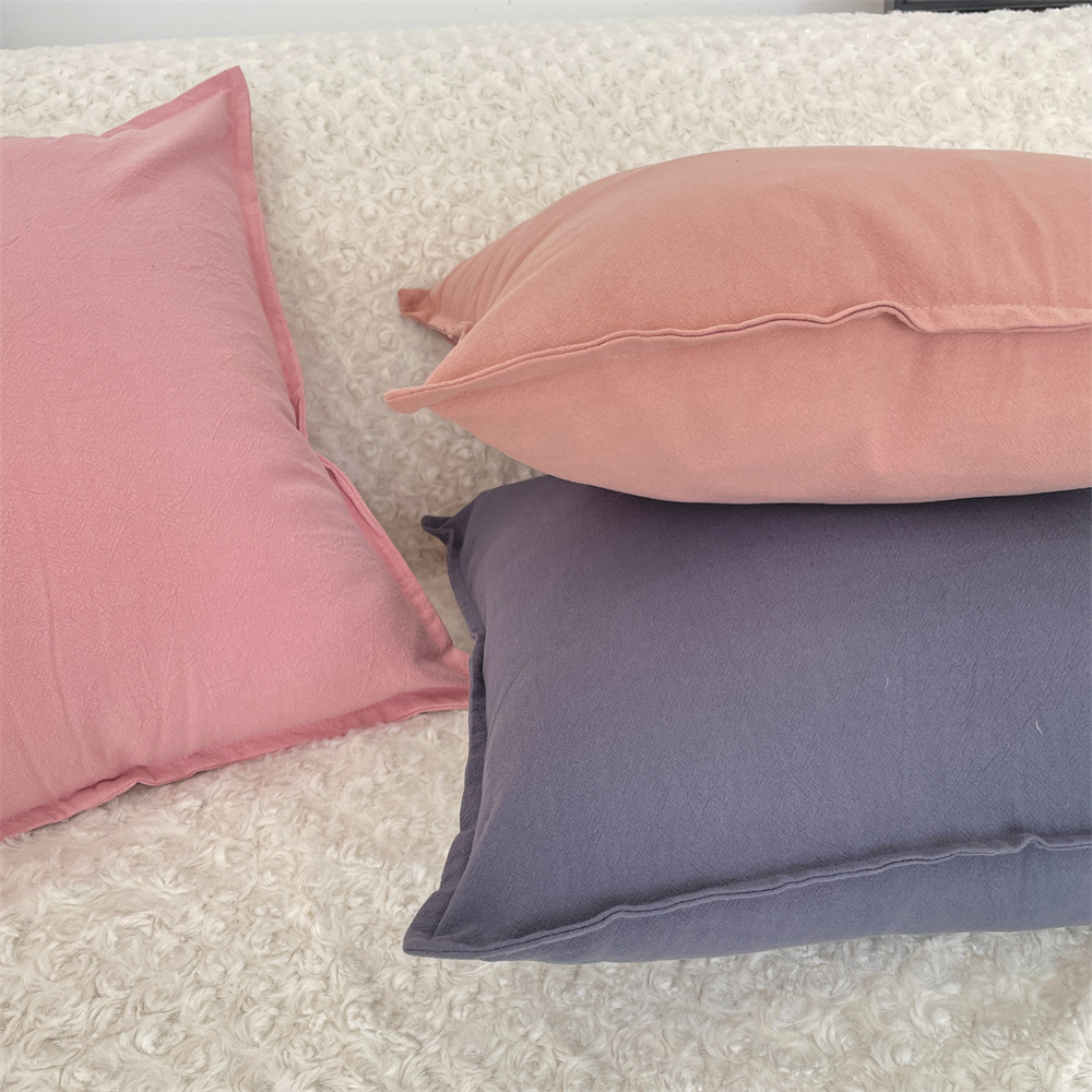 bj250228 simple and plain living room sofa pillowcase, car backrest, office pillow, solid color pillowcase Specification drawing