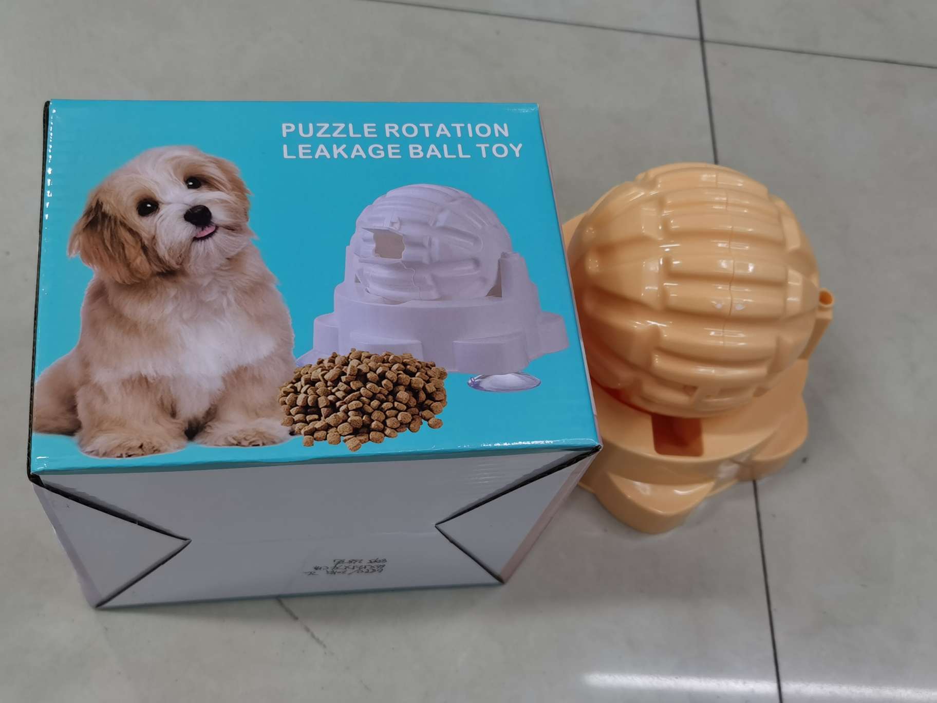 Pet intelligence rotating food leak ball toy, portable suction cup design, pet food leak device, plate, dog toy, pet undefined