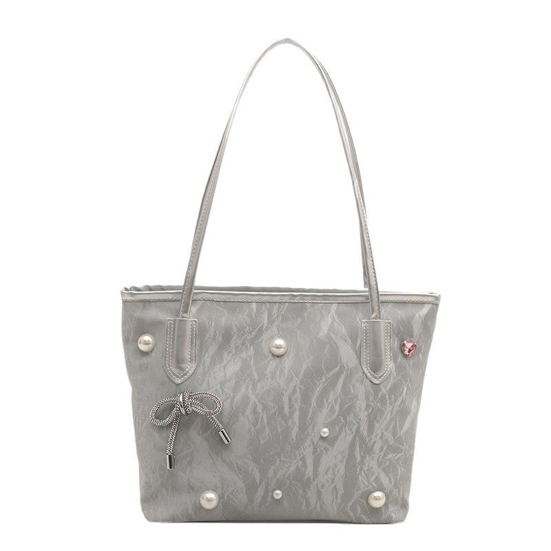 Casual work commuting bag for women, large capacity, new Spring 2025, stylish and simple single-shoulder shopping bag tote bag Item Picture