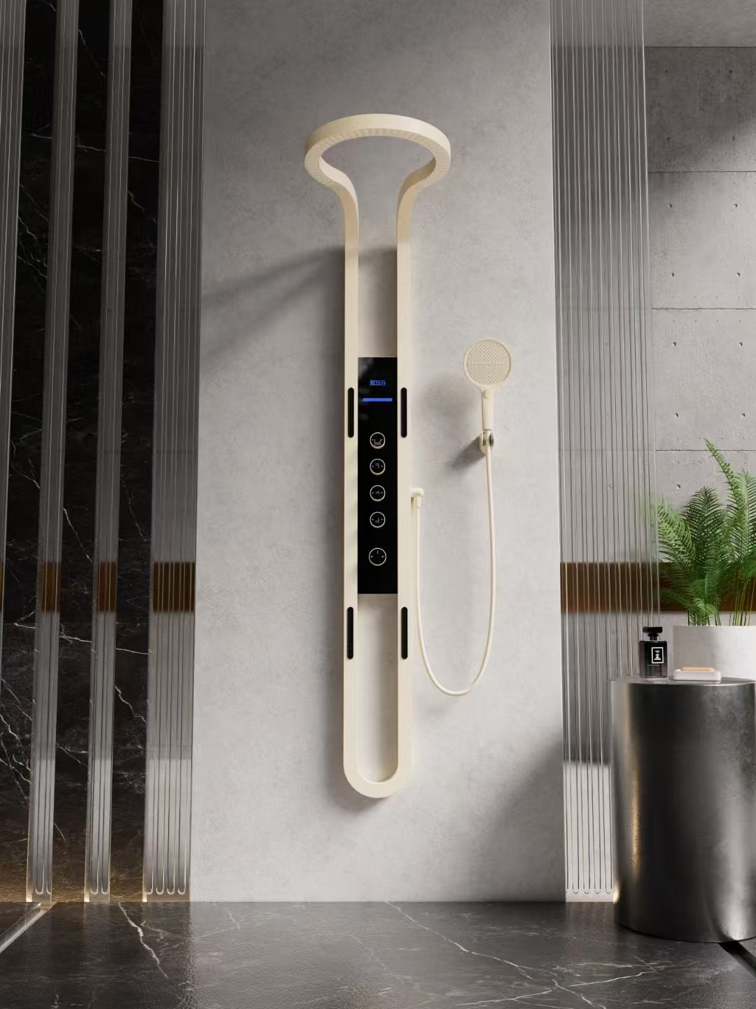 Copper waterway showerhead set, explosion-proof, pressure-resistant, sturdy and durable Specification drawing
