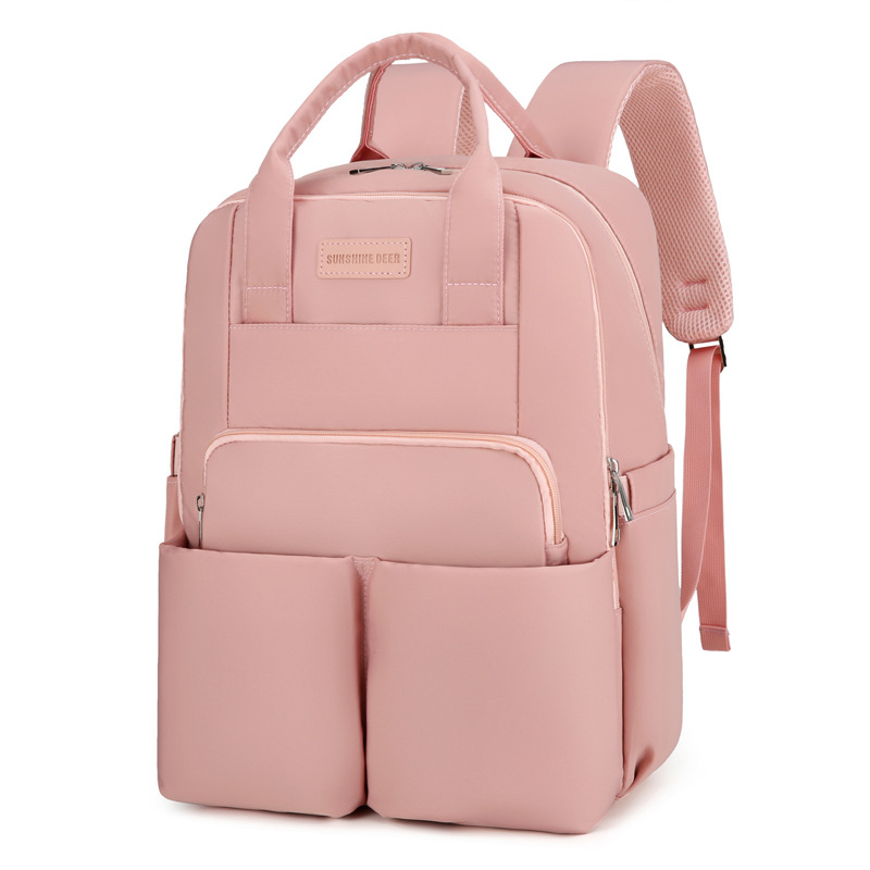 Fashionable Mommy bag, baby bag, large-capacity travel bag, multi-functional baby walking bag, milk carrying bag, water-resistant baby bag full figure