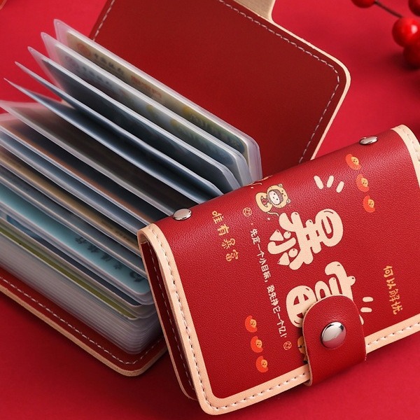 "National trend Geely card case for women with multiple slots, cute large capacity, anti-demagnetization, unique and small, popular bank card holder. details Picture