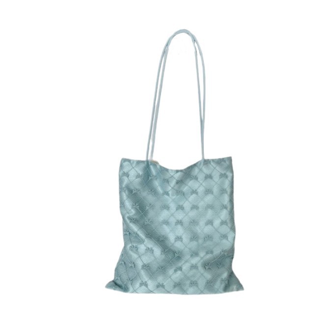 5781 Korean InS-style bow lace casual French single-shoulder bag, hand-held tote large capacity women's bag Item Picture
