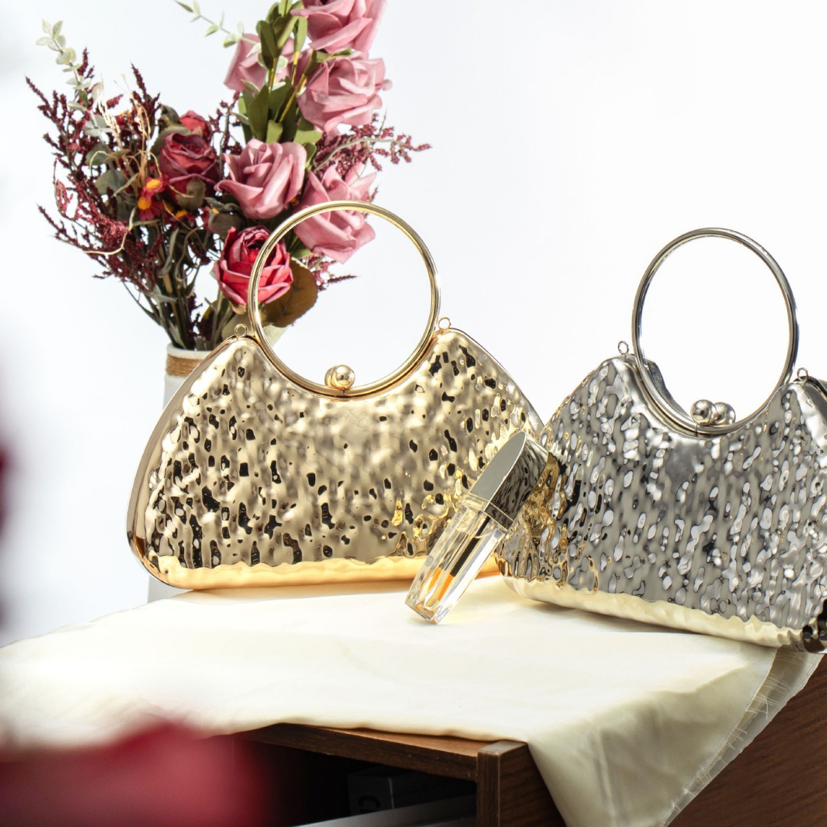 New cross-border trendy evening bags, ladies' handbags, ladylike elegant banquet clutch bags, dress bags, chain bags Specification drawing