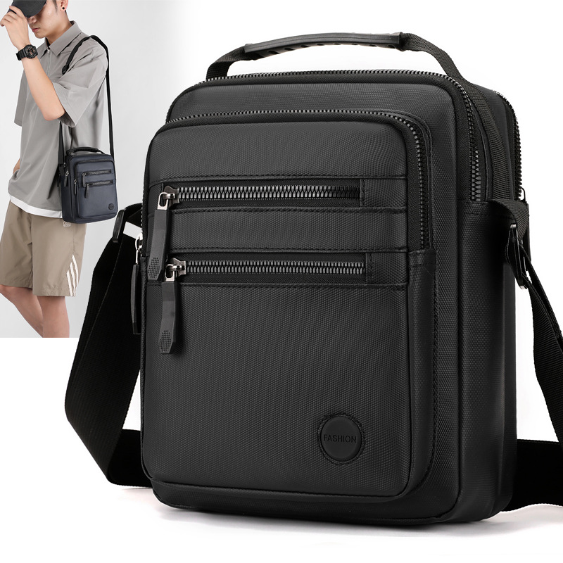 New Oxford fabric simple men's single-shoulder bag, casual sports travel bag, men's waterproof trendy bag, crossbody bag for foreign trade full figure
