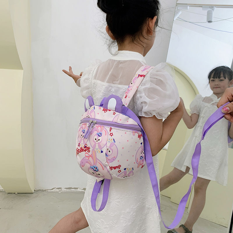 Anti-wandering children's schoolbags, small schoolbags for girls aged 1-4 in kindergartens, baby backpacks, animal burden reduction backpacks details Picture