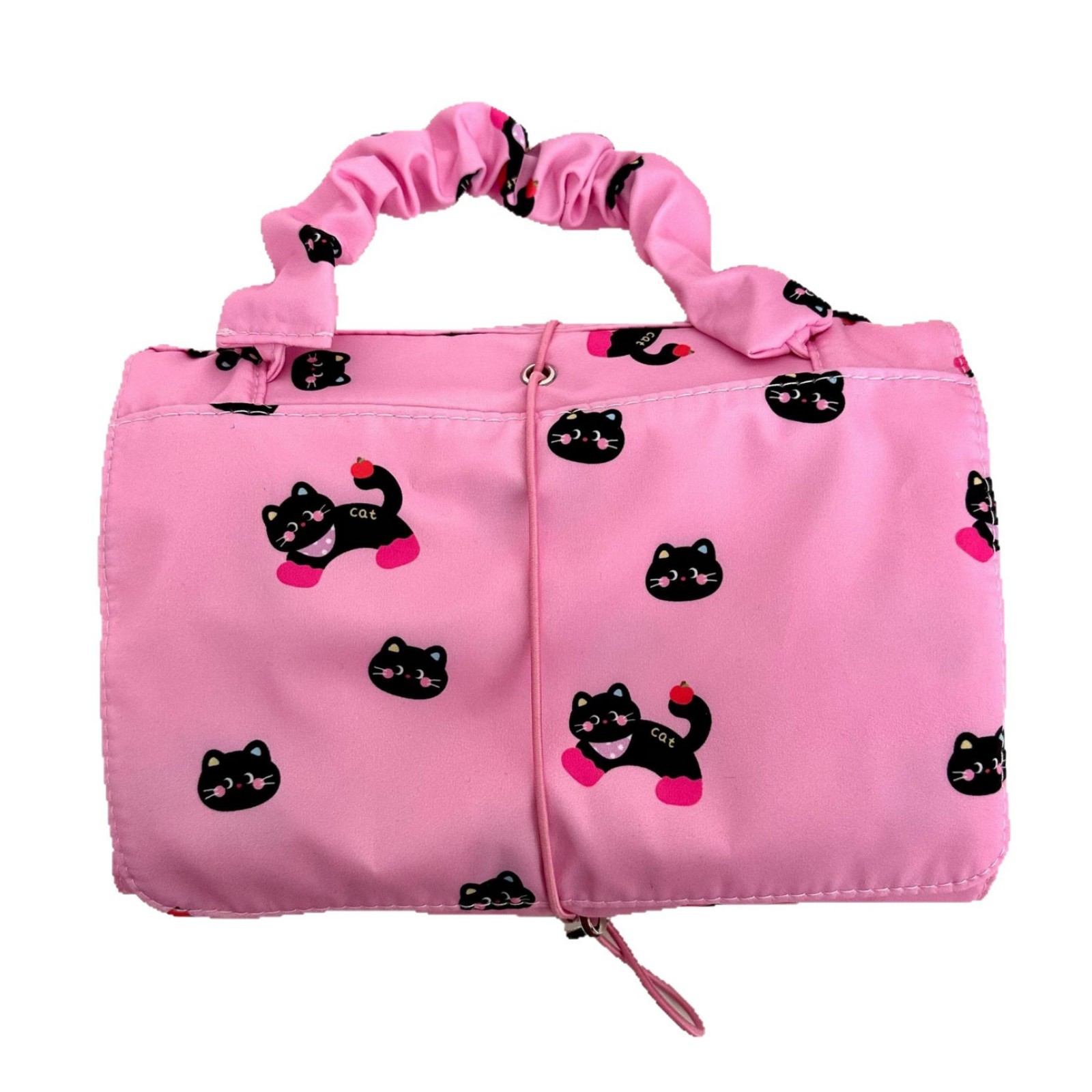 Cartoon elastic detachable makeup bag for women 2025 new model, portable for going out, large-capacity zoned storage bag, washbasin bag Item Picture