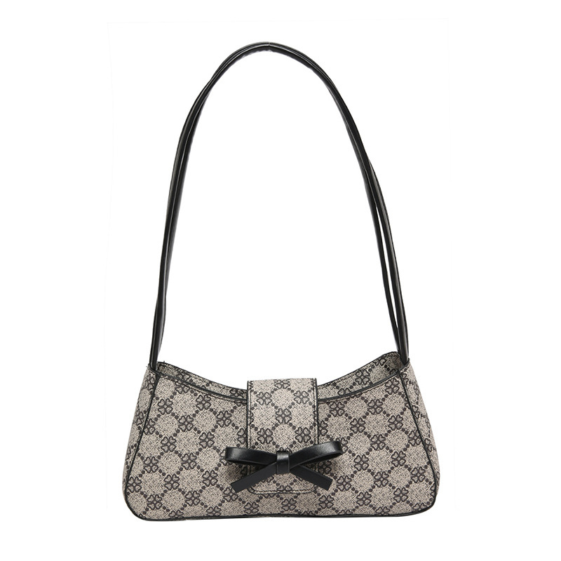 Retro leopard print single-shoulder bag 2025 new Korean style light luxury personality crescent bag Niche design hand-held underarm bag for women Item Picture