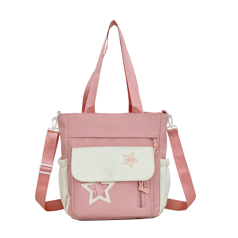 A new sweet Japanese-style girl's tutorial bag, a versatile Korean-style girl's crossbody bag, and a fresh and cute junior and senior high school tutorial bag Item Picture
