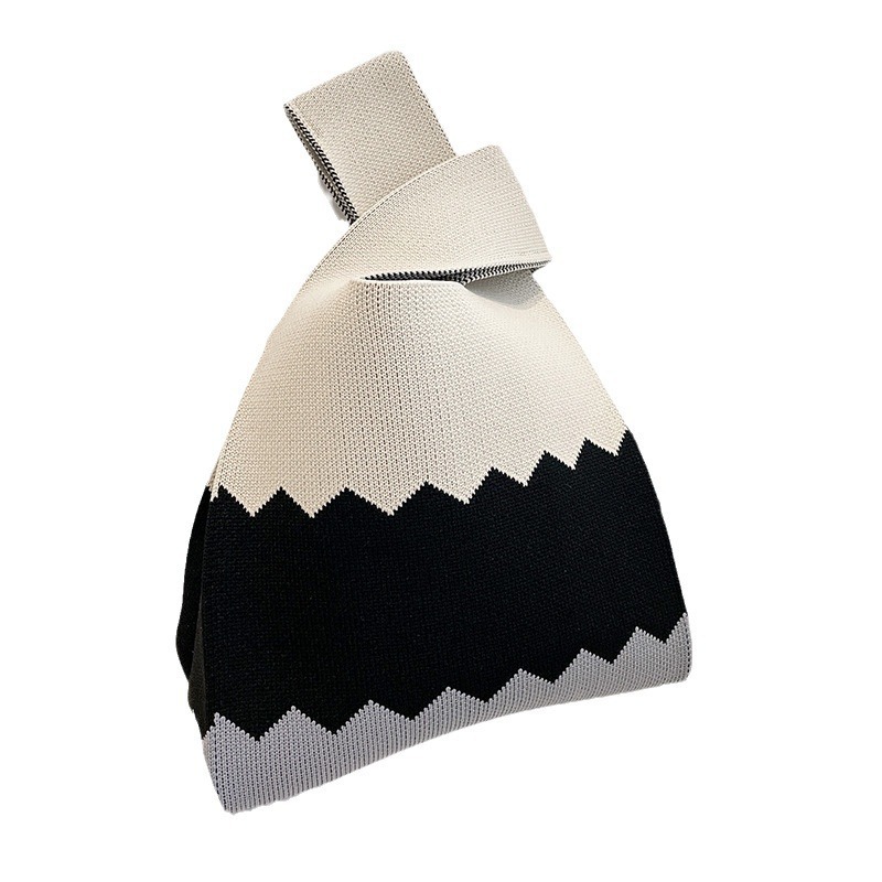 Japanese and Korean style versatile handbags, casual souvenirs, gifts, wristbags, Instagram popular handbags, women's knitted tote bags Item Picture