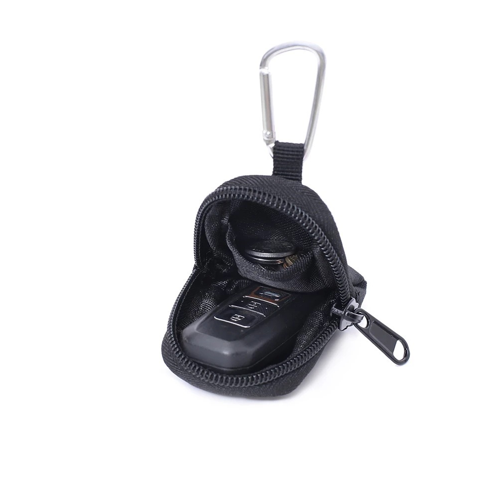 Tactical key case, outdoor triangular buckle, round parts case, headphone case, USB flash drive, USB shield, portable headphone protective case details Picture