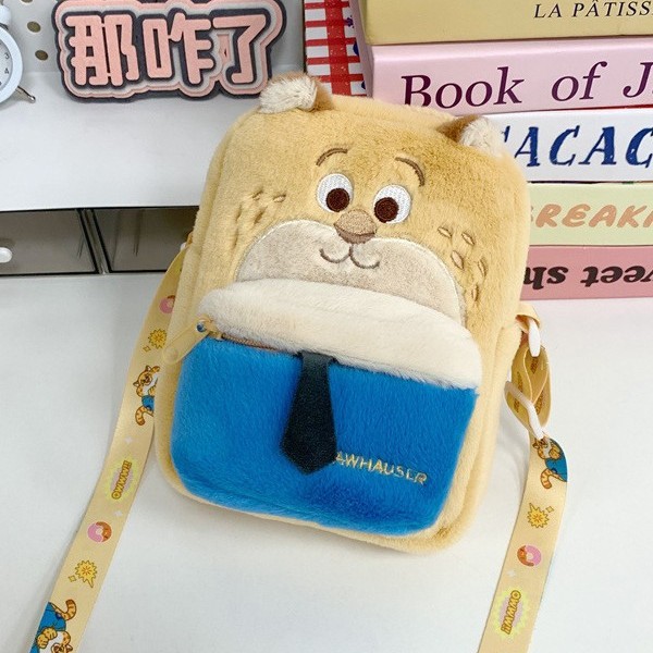 New cartoon plush children's bag, cute bear rabbit, female student single-shoulder crossbody bag, claw machine gift Application Scenario