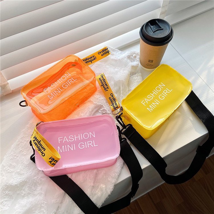 Transparent jelly small bag for women, 2021 new trendy Korean version crossbody bag, Instagram fashion, summer mini fairy, single shoulder details Picture
