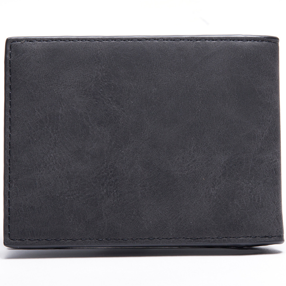 Foreign trade cross-border Business OL men's wallet: Simple solid color men's wallet, short coin purse, wallet, US dollar bag for men Specification drawing