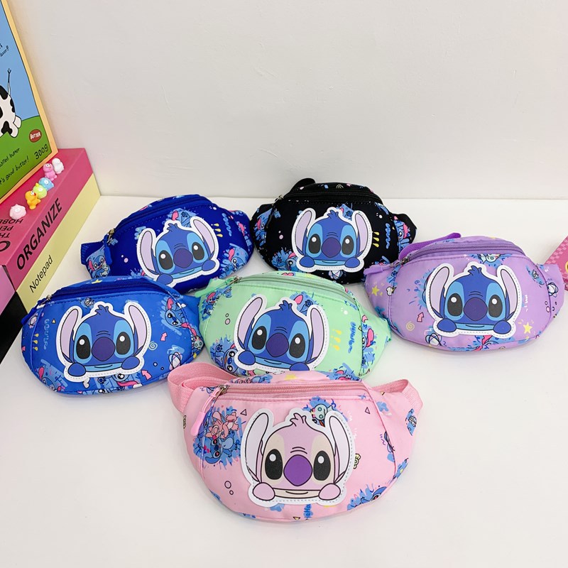 2025 New children's bags, cute Teddy waist bags for boys and girls, crossbody bags, outdoor casual and fashionable chest bags full figure