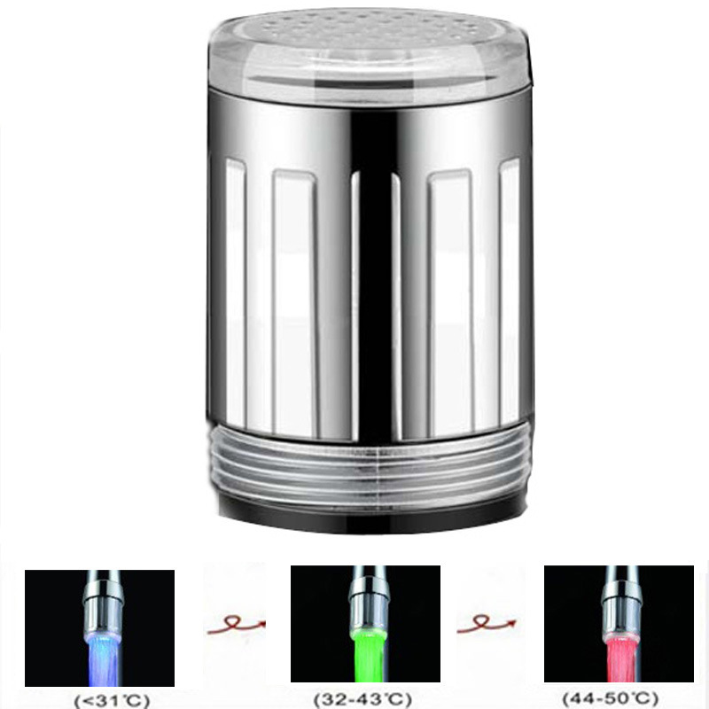 led faucet temperature control, three-color and seven-color self-changing, single-color light-emitting, color-changing faucet light, cross-border e-commerce SDF-A6 full figure