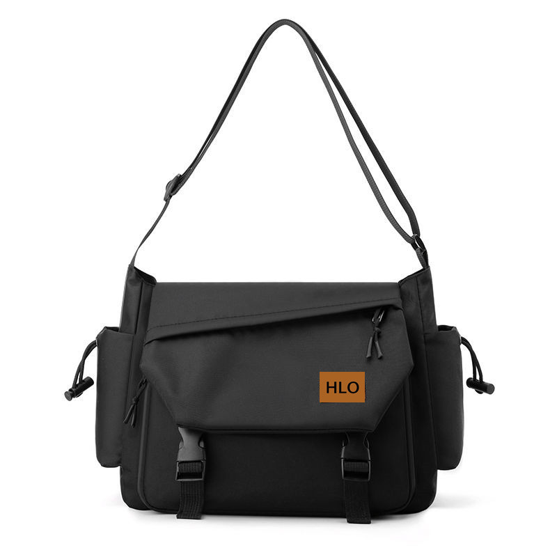 2024 New men's bag, summer high-end waterproof retro messenger bag, men's large-capacity fashionable crossbody bag Specification drawing