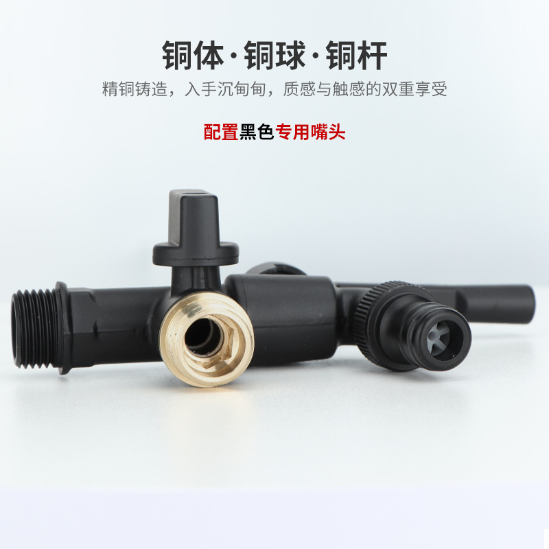 Cross-border exclusive faucet, full copper for watering flowers and gardens, double opening and double control, brass for outdoor anti-freezing, household washing machine faucets Application Scenario