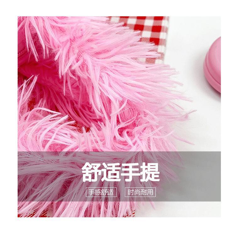 2024 New style of cute Korean plush single-shoulder crossbody bag with a girlish heart and cartoon monsters. Children's crossbody bag undefined