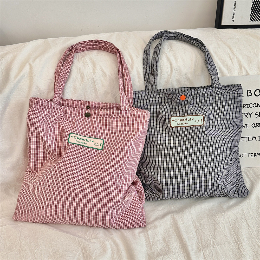 410101 Korean style laid-back double-pocket single-shoulder bag, a new autumn lightweight and casual commuting bag for classes full figure