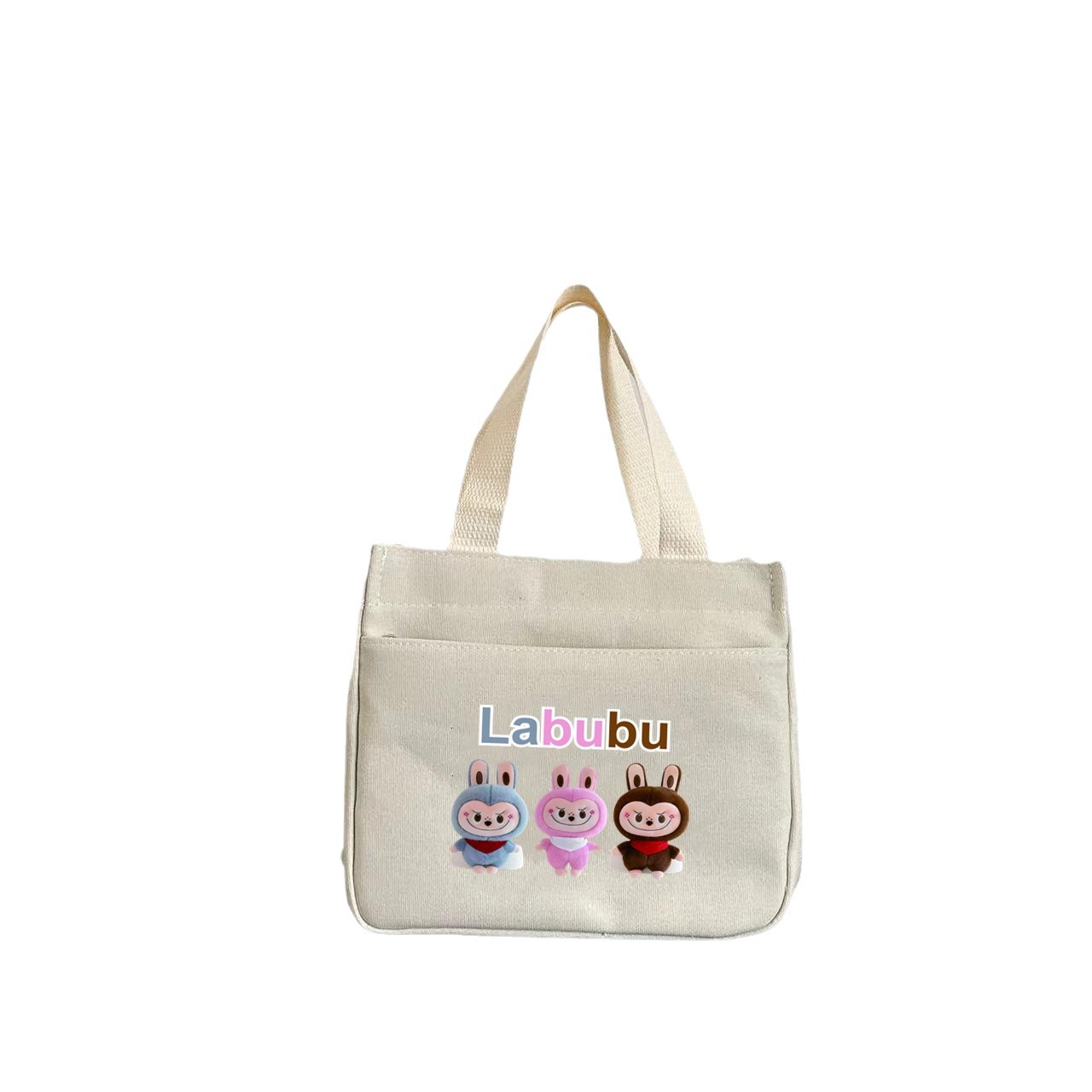 The 2025 new cartoon Japanese-style cute canvas bag is designed for female moms to carry their bags when going out, as a lunch box for office workers, and for women Item Picture
