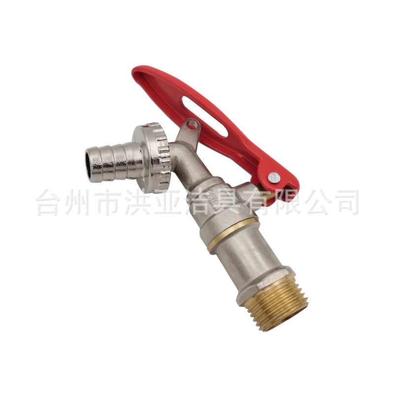 4-point brass with lock anti-theft ball core, high-flow outdoor garden quick-boiling faucet, cross-border quick-connection car wash faucet Item Picture
