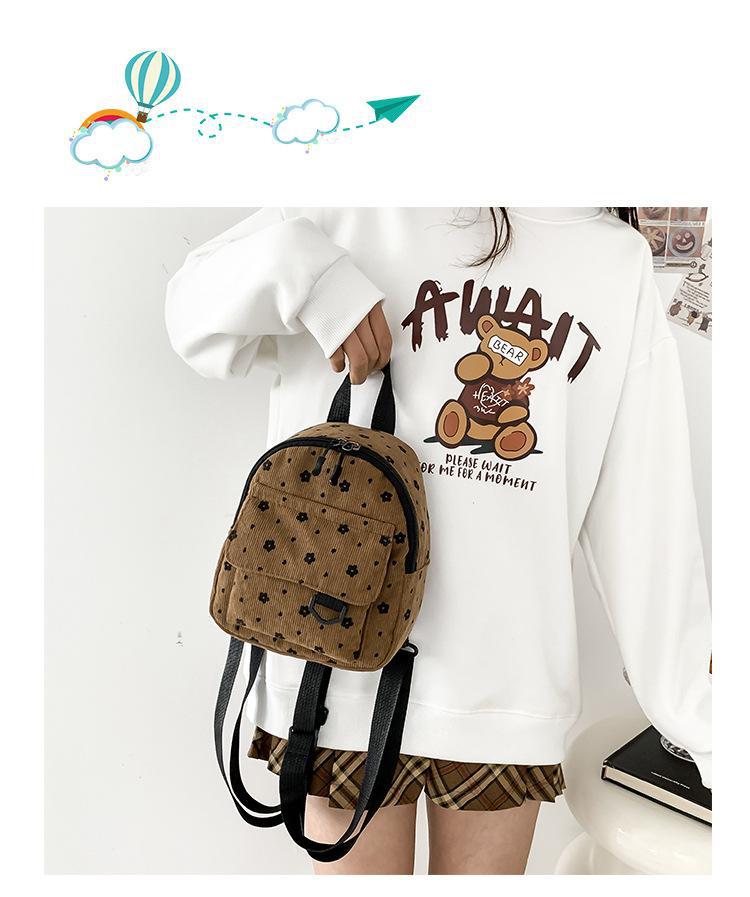 The 2024 backpack features a Japanese-style, fresh and girlish casual multi-purpose single-shoulder bag and a Korean-style, fashionable and retro crossbody bag full figure