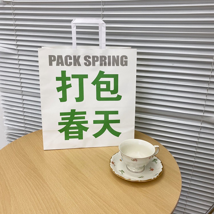 The same style spring gift bag as Xiaohongshu, InS-style birthday and Valentine's Day gift bag, cute packaging bag on the handbag full figure