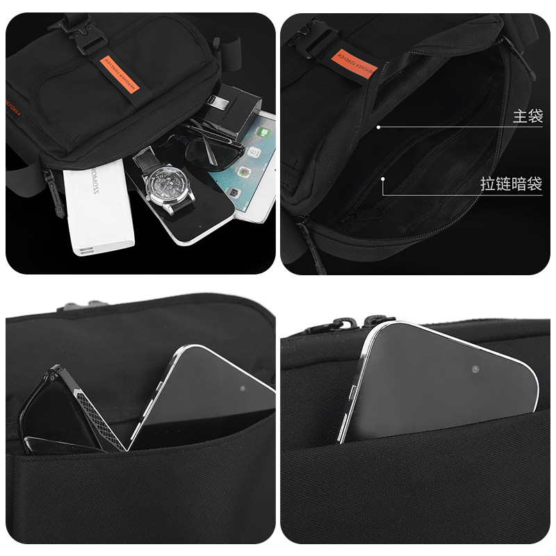 WEPOWER's new fashionable, casual and sporty chest bag, multi-functional crossbody bag, versatile chest bag and men's single-shoulder bag Application Scenario