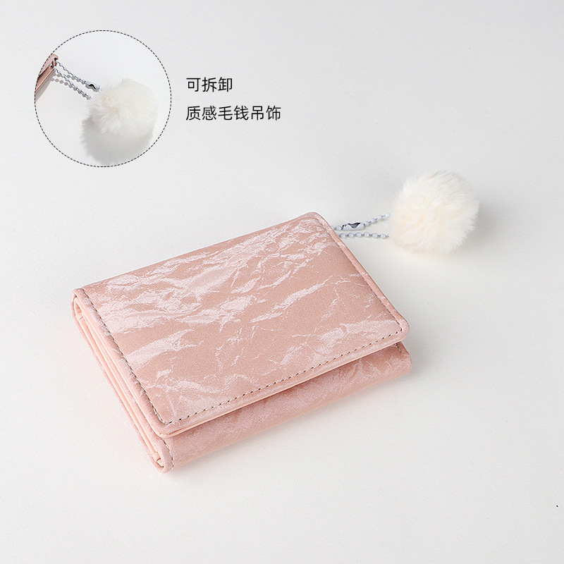 New cute female wallet, niche ins wallet, fresh student card bag, high-end wallet factory wholesale Specification drawing