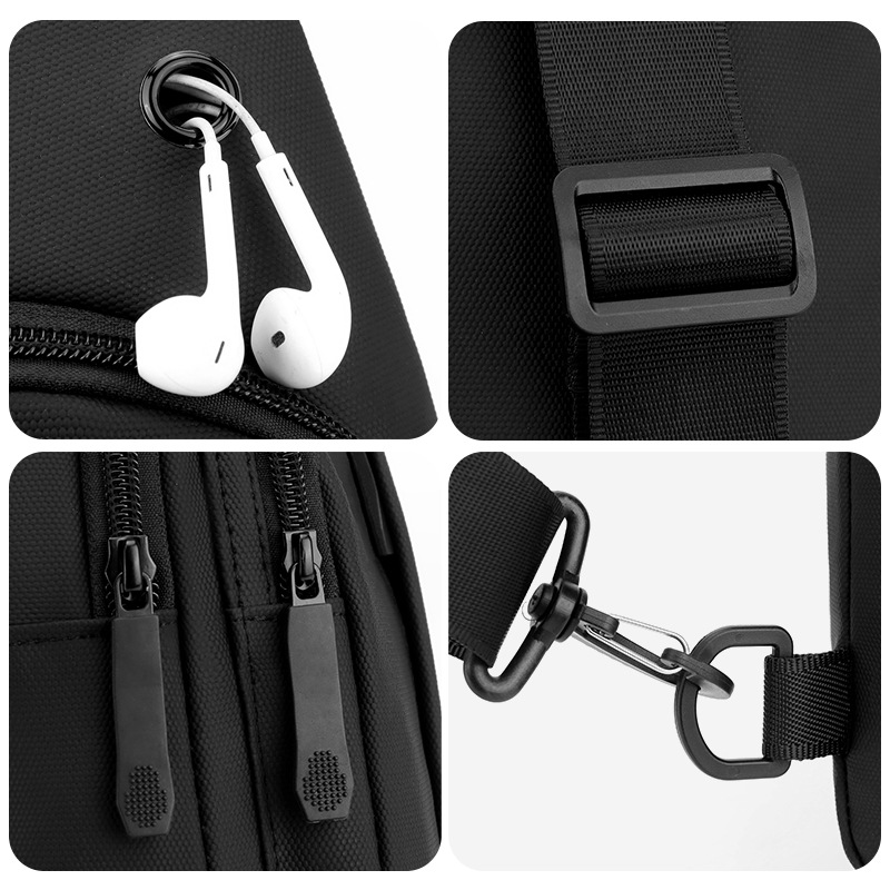 WEPOWER's new men's chest bag, outdoor daily travel backpack, Korean version nylon water-resistant single-shoulder crossbody bag Application Scenario