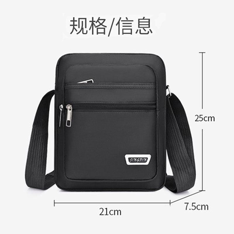 New fashionable crossbody bag for men with multi-layer zipper pockets, cash register change bag, outdoor commuting and business travel single-shoulder bag Application Scenario