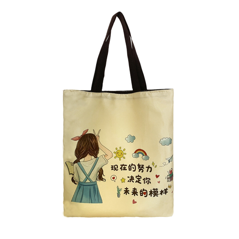 Canvas bags for female students in summer, large-capacity canvas bags, one-piece consignment, large-capacity single-shoulder bags wholesale Item Picture