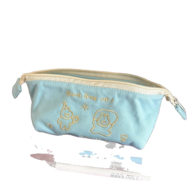 Jump rope rabbit, high appearance level pen case, ins style, large capacity, durable cartoon stationery bag, multi-functional stationery storage bag Item Picture