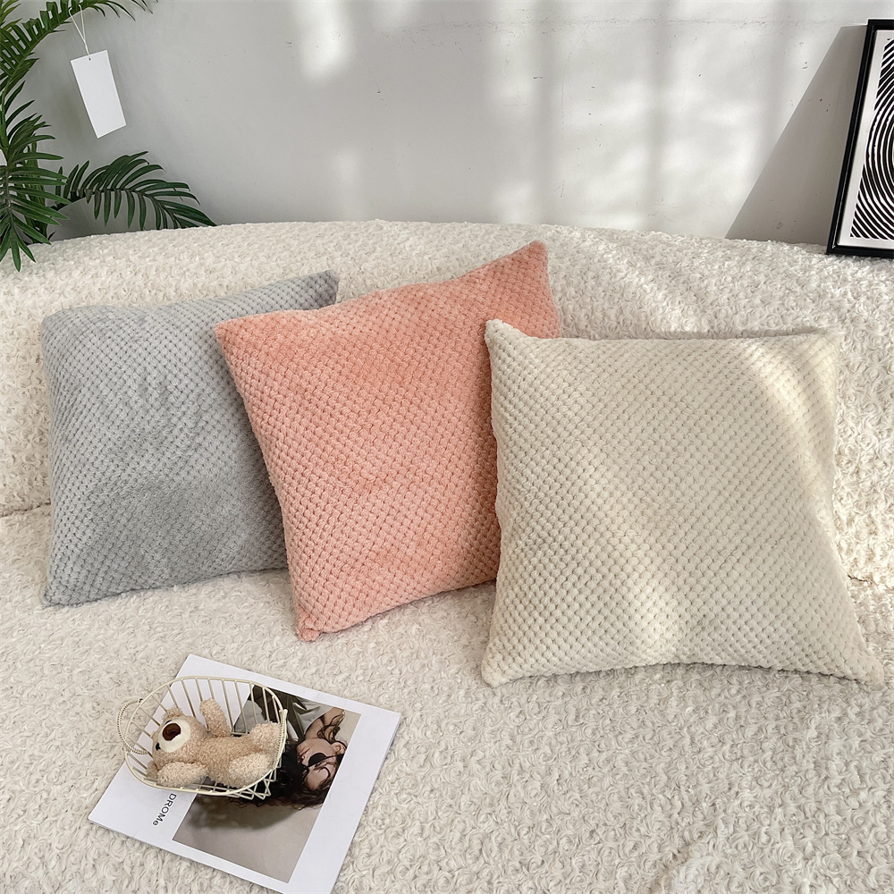 bj412311 Simple solid-color pillowcase for living room, office pillow cover without pillow core, detachable and washable pillow cover Application Scenario